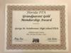2016 Florida PTA Grandparent Gold Membership Award